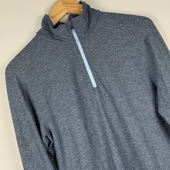 Lululemon Pullover Surge Warm 1/2 Zip Reflective Heathered Blue Mens Size M - Picture 1 of 6
